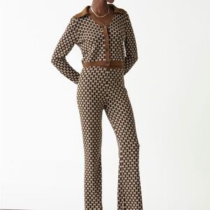 SOLD Other stories Jacquard wool set xs top /pants s